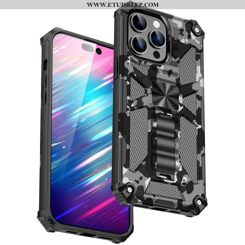 Etui do iPhone 14 Pro Max Zdejmowane Wsparcie Kamuflażu